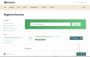 Registra un nuovo Dominio