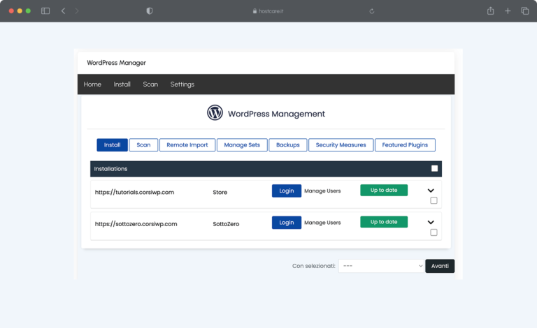 WordPress Manager